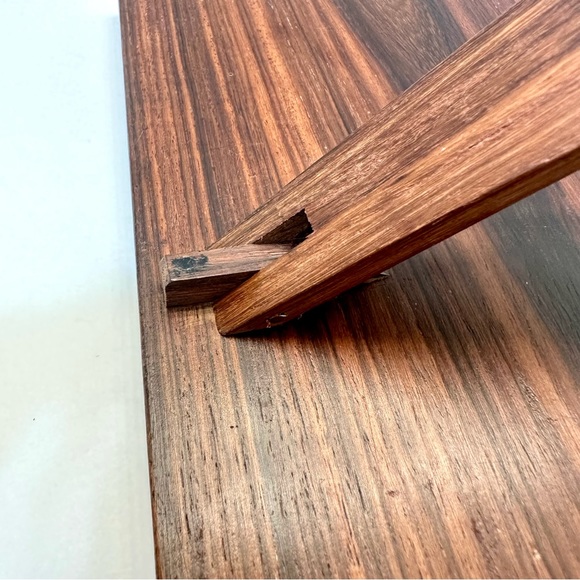 Vintage Hand-carved Teak Wood Raised Relief Hindu Goddess Small Wall Art Panel - Picture 8 of 10